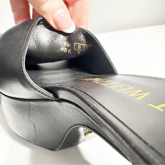 NWT Stuart Weitzman Squarehigh Black Platform Heels size 7 - Picture 7 of 9